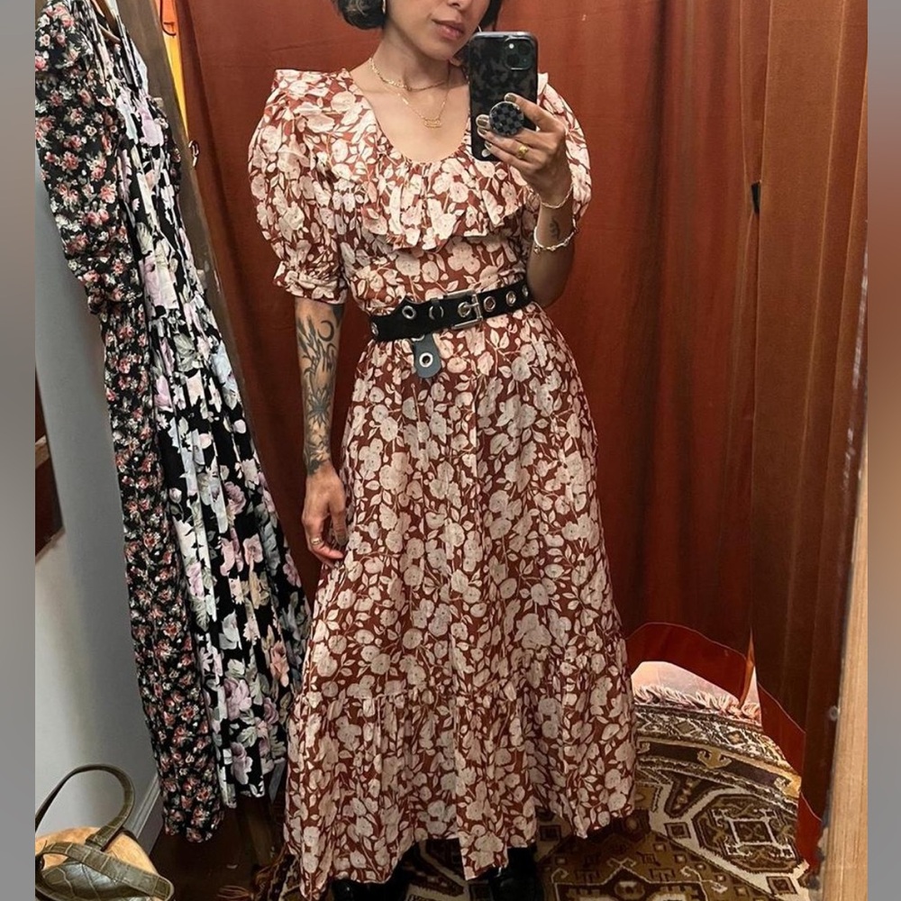 Dôen Rimbaud Dress Ambridge Rose Red 🌹
